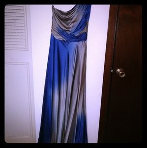 Silk evening gown